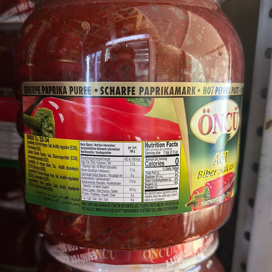 Oncu Hot Papper Paste- Aci Biber Salcasi