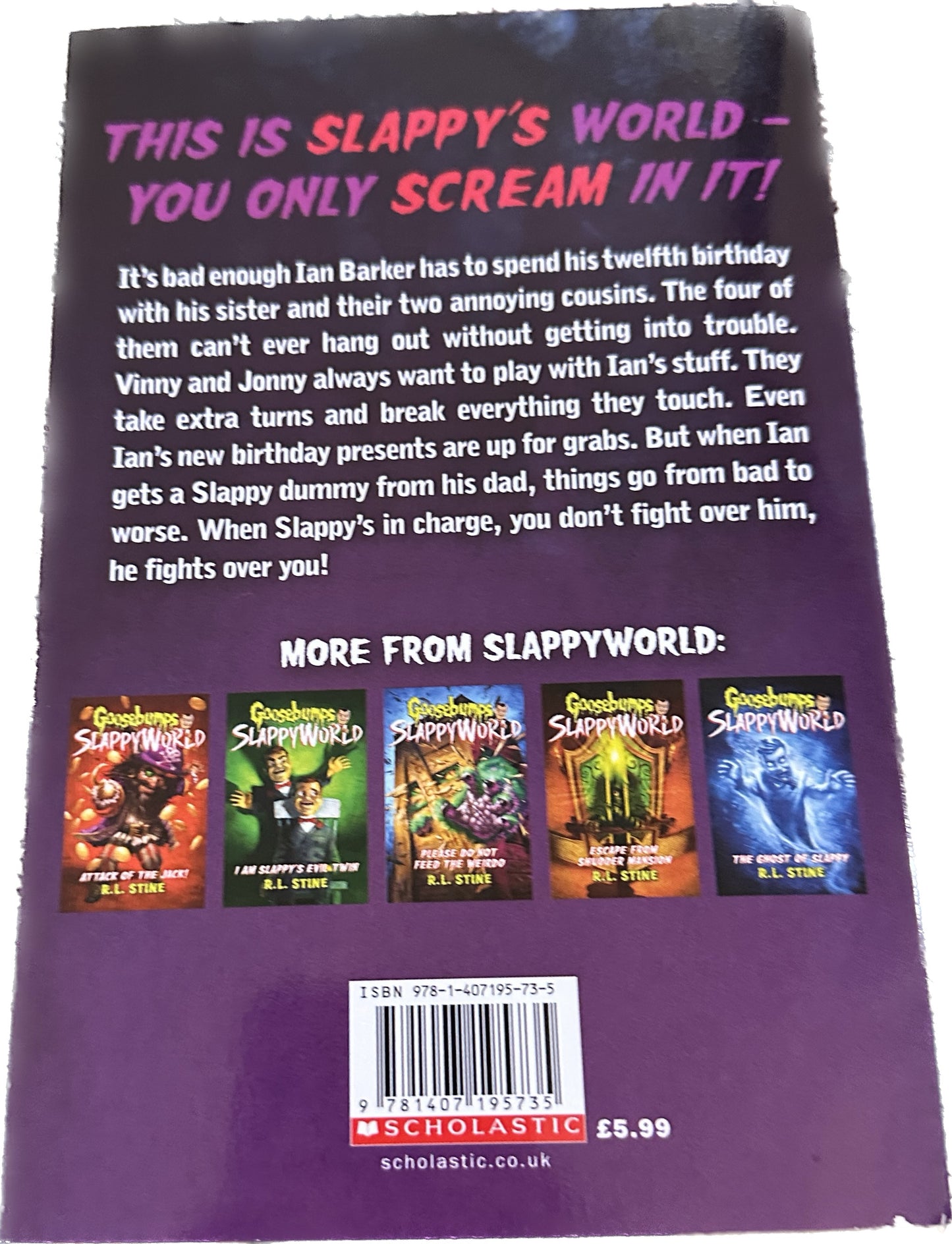 GOOSEBUMPS SLAPPY WORLD : Slappy Birthday to you