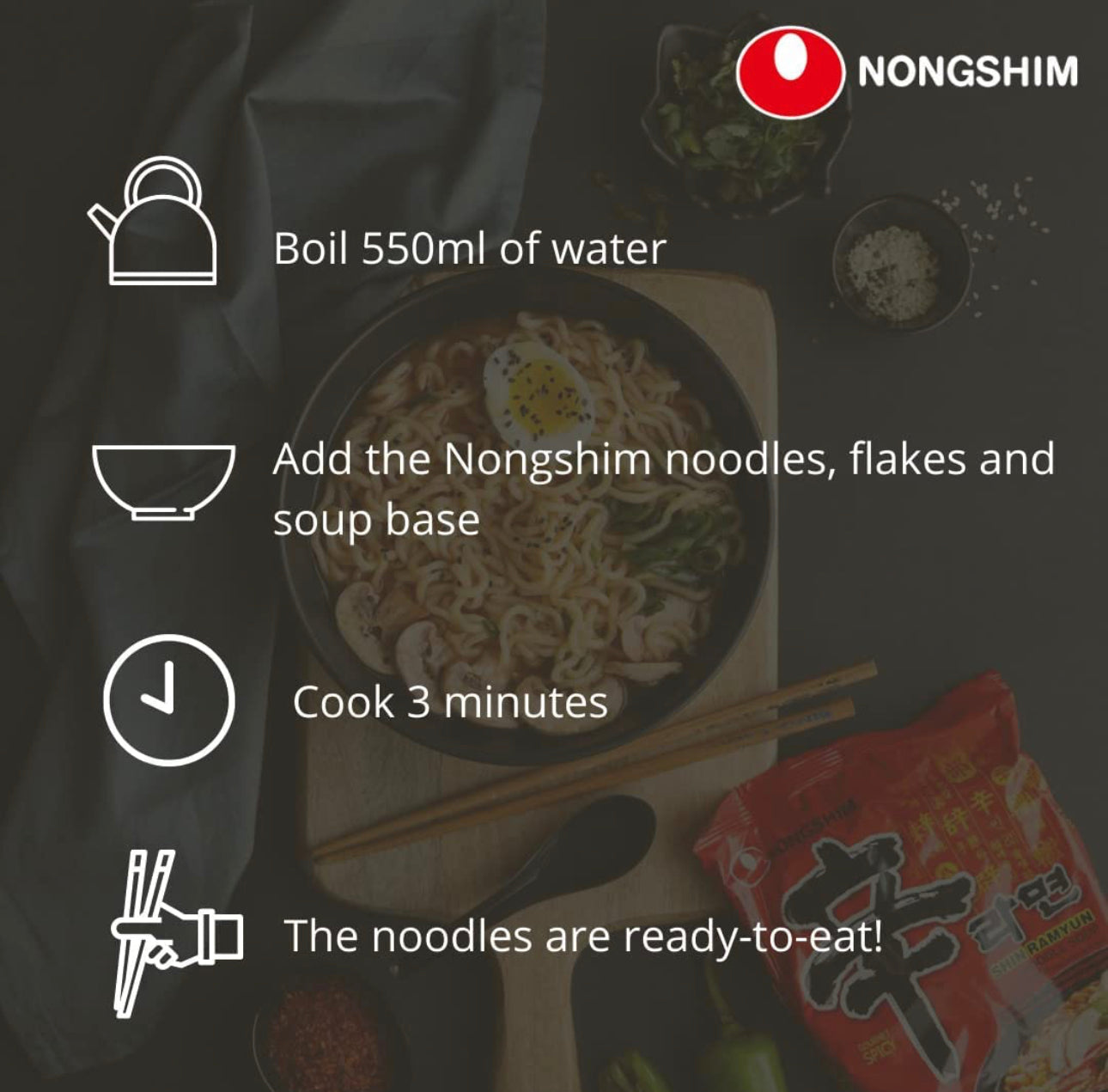 Nongshim Shin Big Bowl Spicy Noodles, 114g