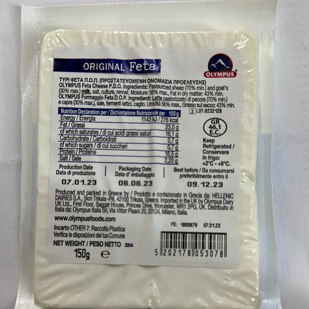 Olympus Original Feta Cheese (150g)