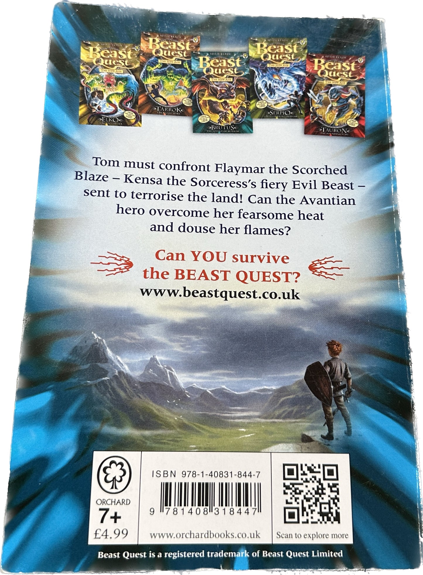 BEAST QUEST The new age : Flaymar the scorched blaze