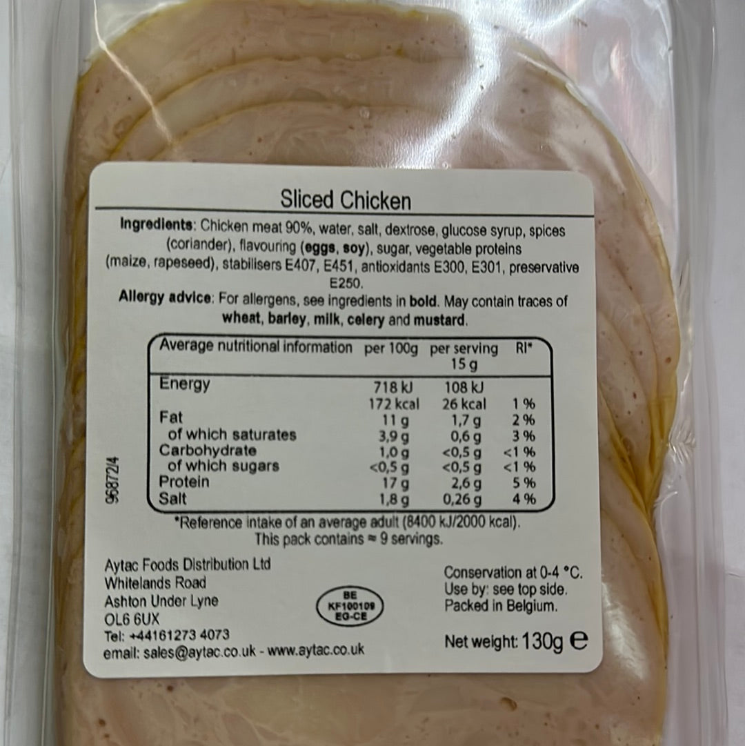 Aynoor Sliced Chicken Breast (130G)