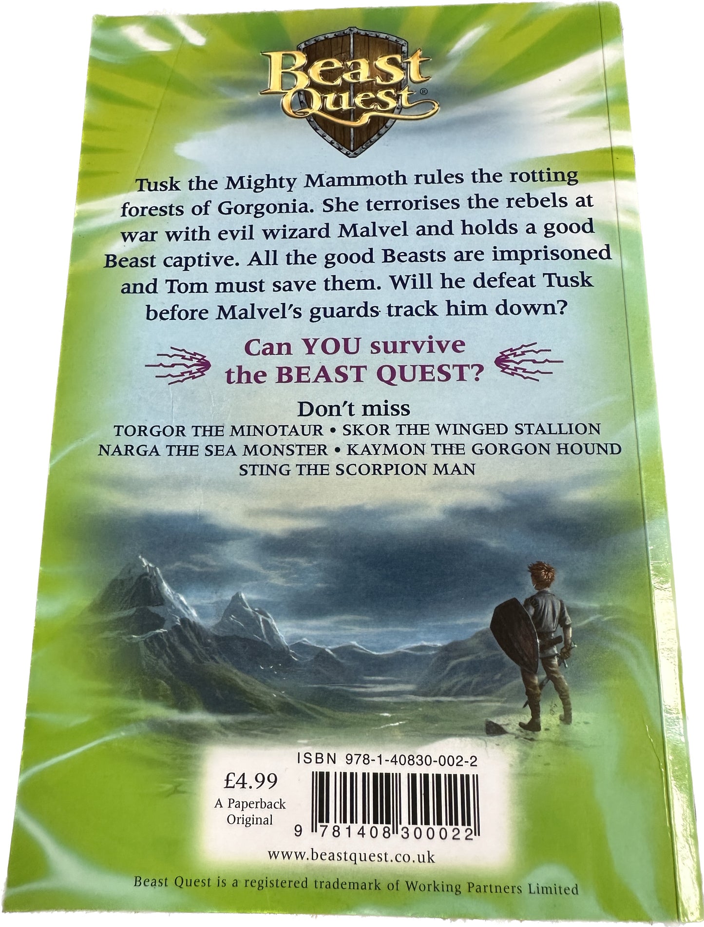 BEAST QUEST The dark realm : tusk the mighty mammoth