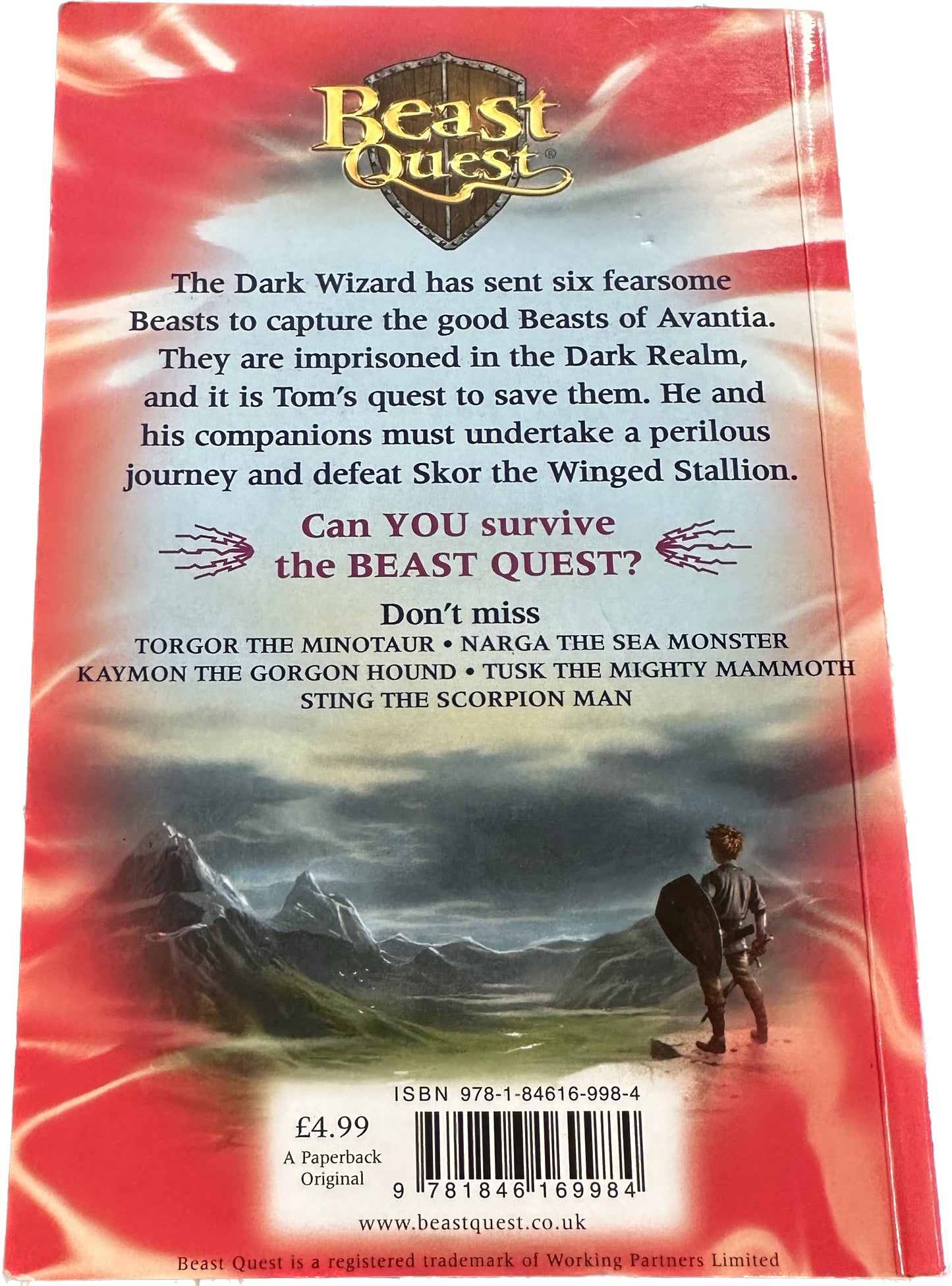 BEAST QUEST The dark realm : Skor the winged stallion