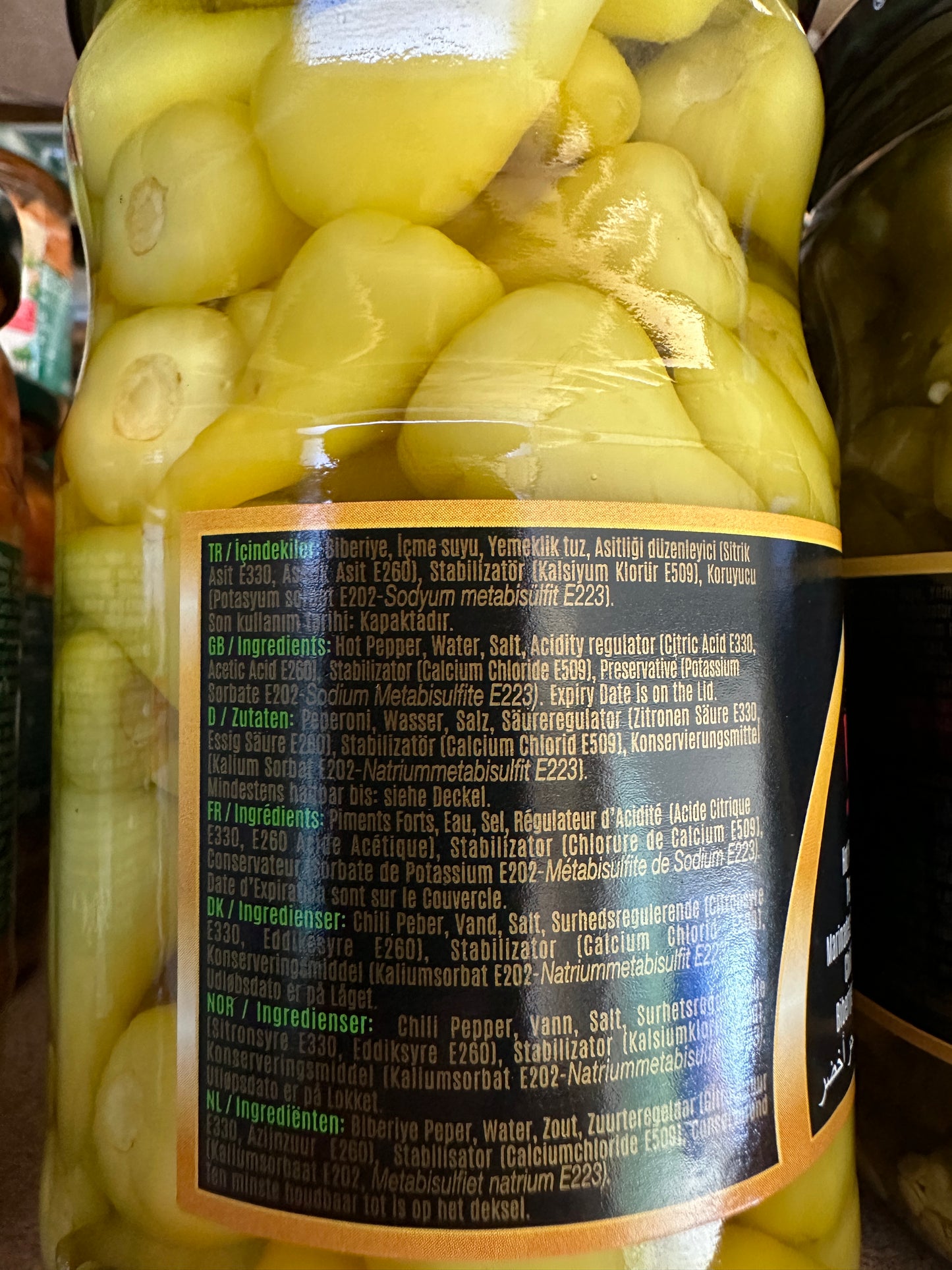 Yaren Hot Pepper (720g) - Biberiye Tursu
