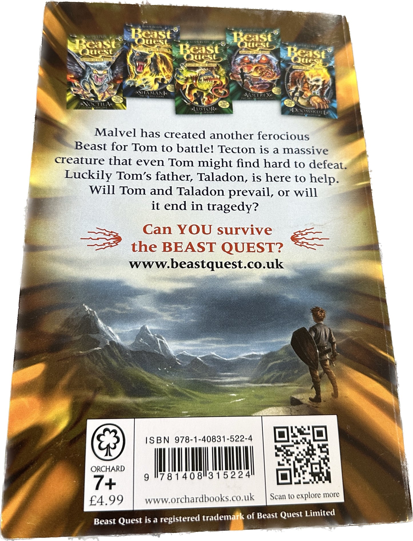 BEAST QUEST Master of the beasts : Tectonic the armoured giant