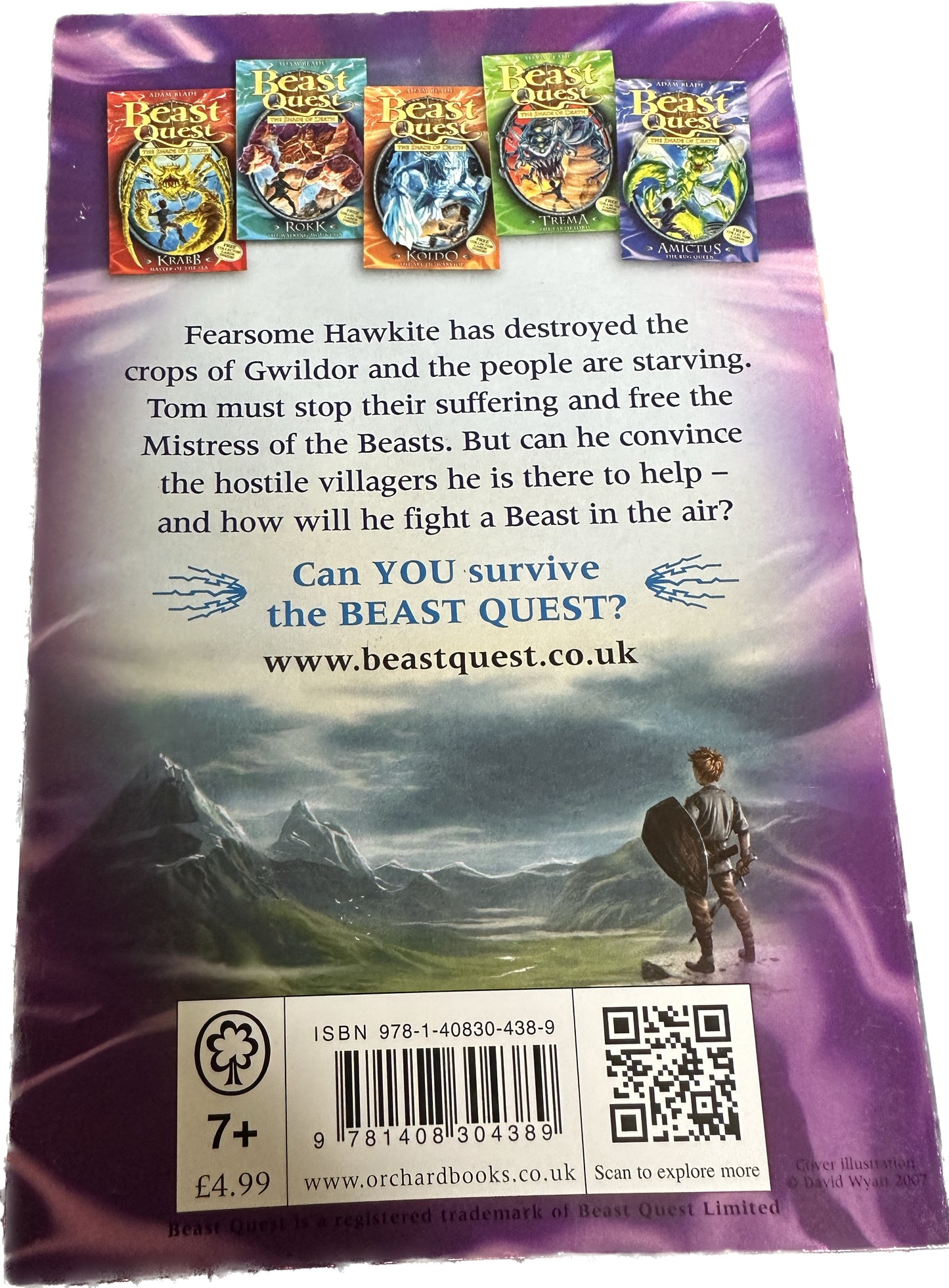 BEAST QUEST the shade of death : Hawkite arrow of the air