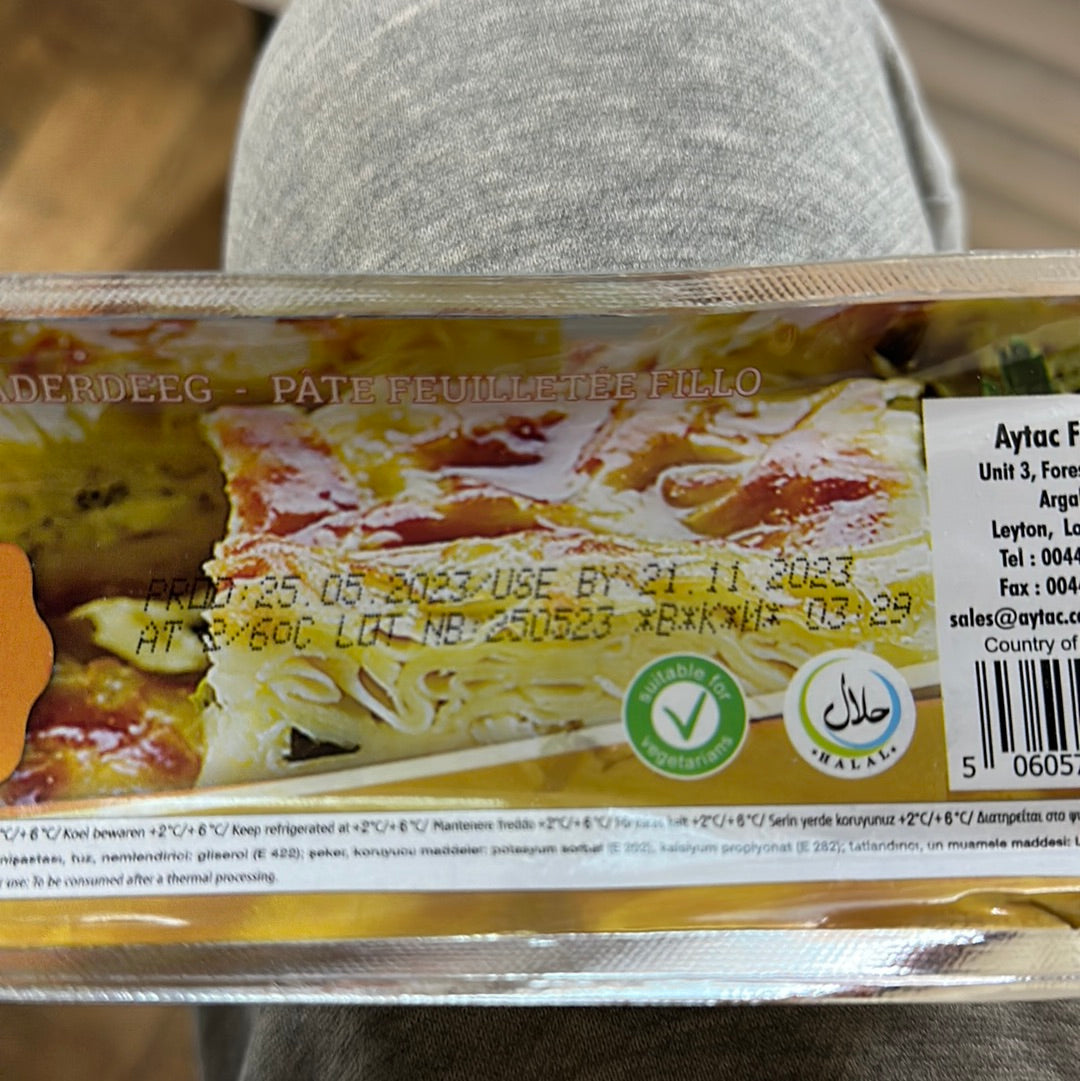 Larissa Boreklik Yufka - Fresh & Chilled Filo Pastry (470G)