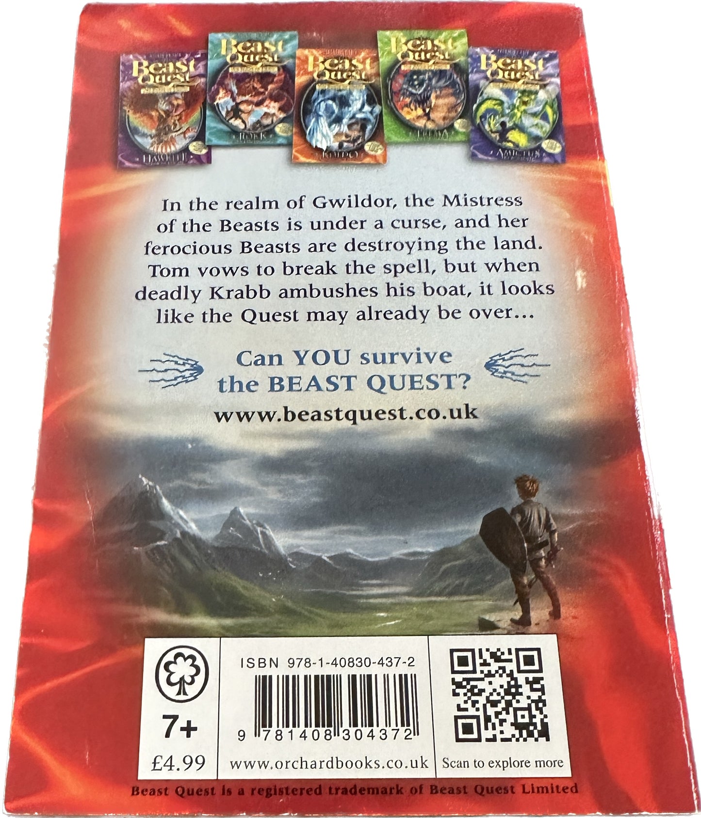 BEAST QUEST The shade of death : Krabb master of the sea