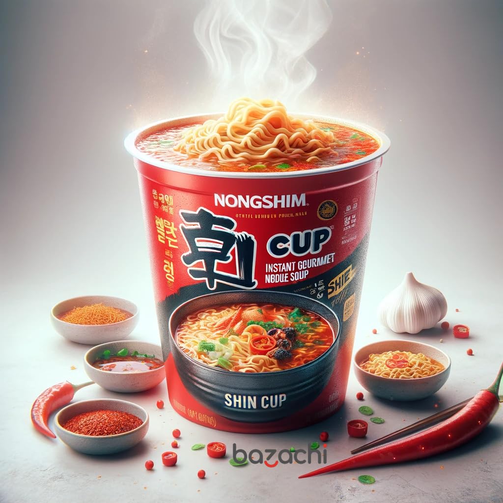 Nongshim Hot & Spicy Shin Cup Noodles, 68g