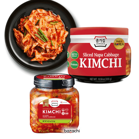 Jongga Naturally Fermented Kimchi Sliced Napa Cabbage, 1.5Kg