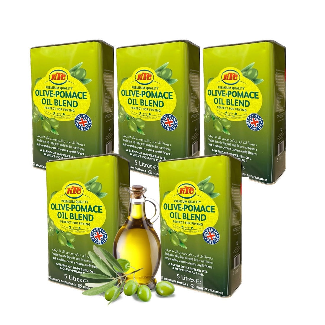 KTC Premium Quality Olive-Pomace Oil Blend, 5L