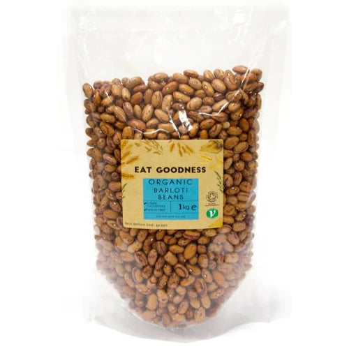 Organic Natural Borlotti Beans 1kg GMO Free