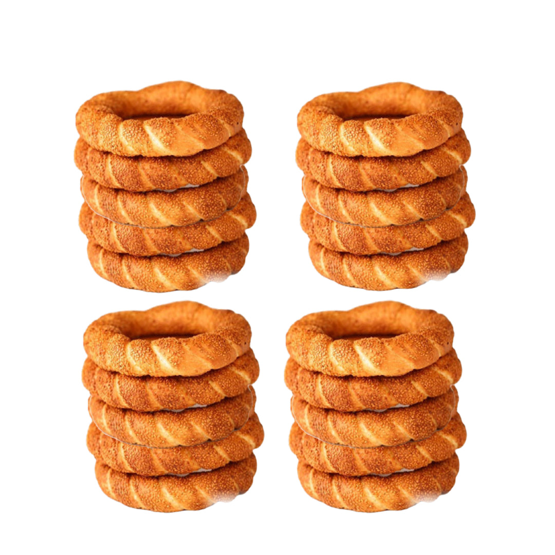 Istanbul Frozen Sesame Bagel (Sade Simit) 5 Pieces x 110gr