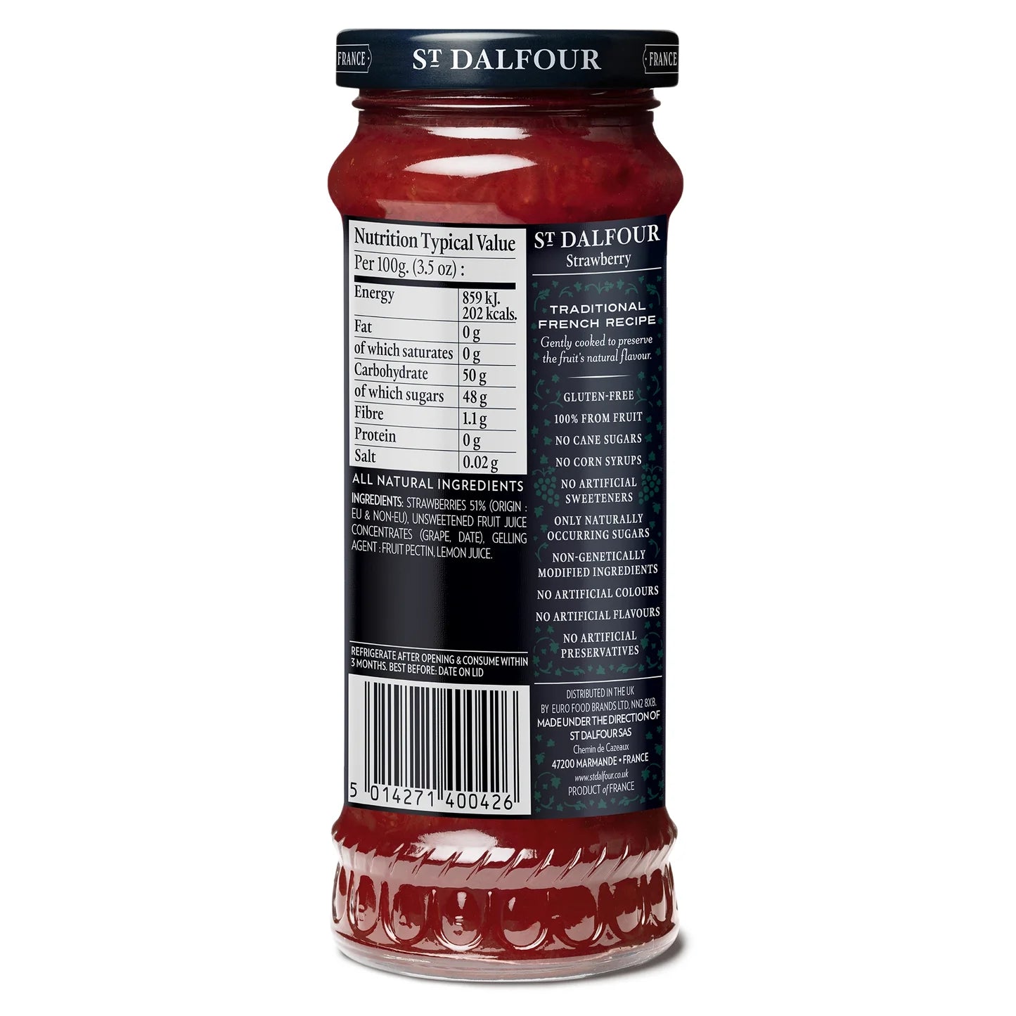 St Dalfour Strawberry Spread 284g