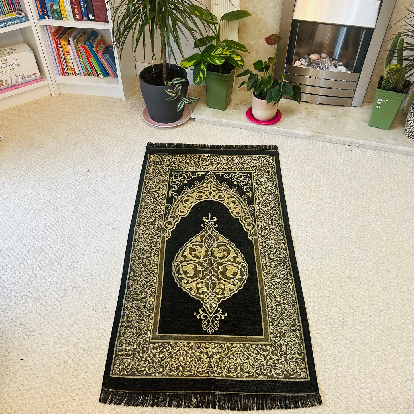 Mihrab Taffeta Ottoman Portable Prayer Mat