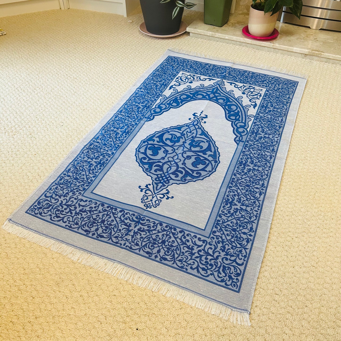 Mihrab Taffeta Ottoman Portable Prayer Mat