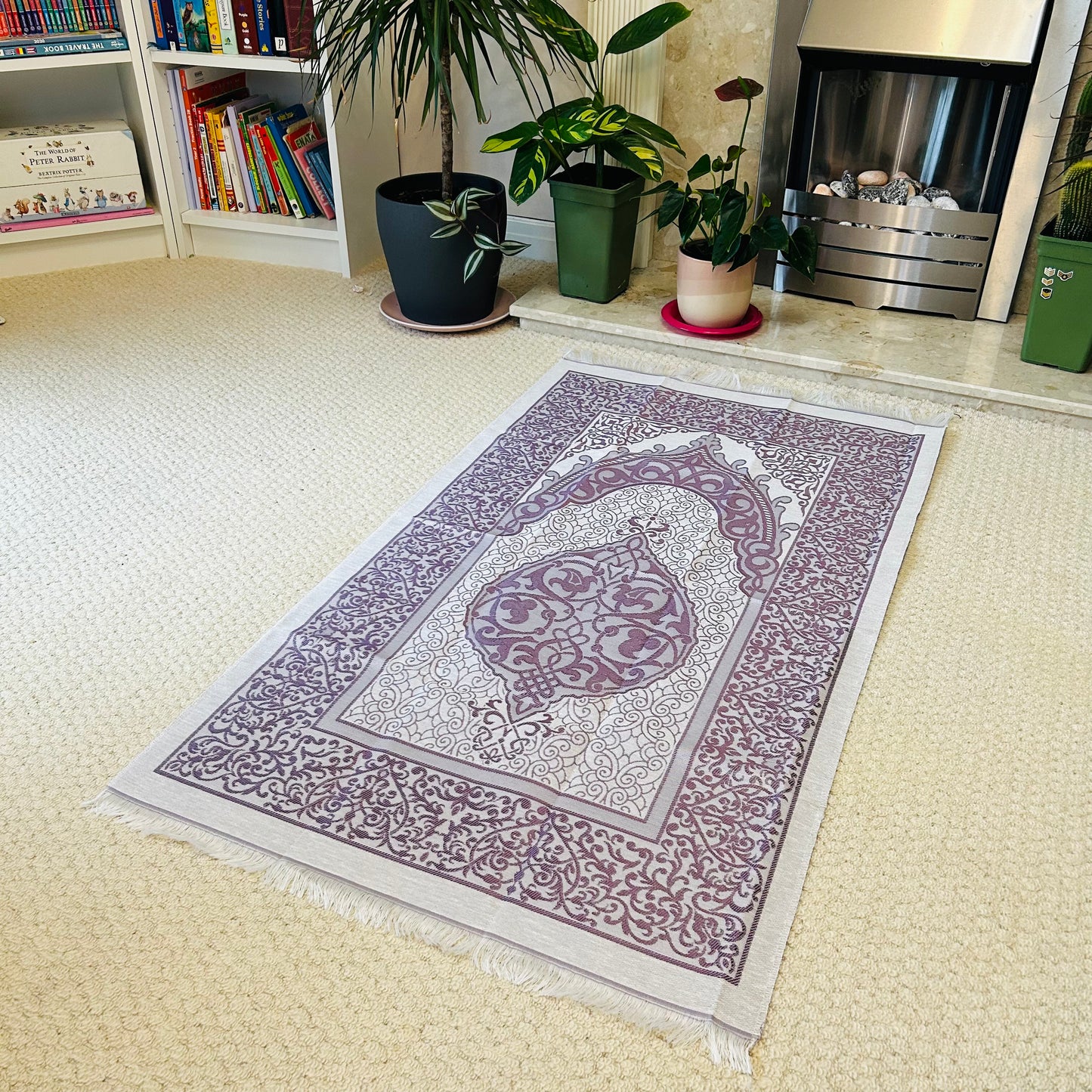 Mihrab Taffeta Ottoman Portable Prayer Mat
