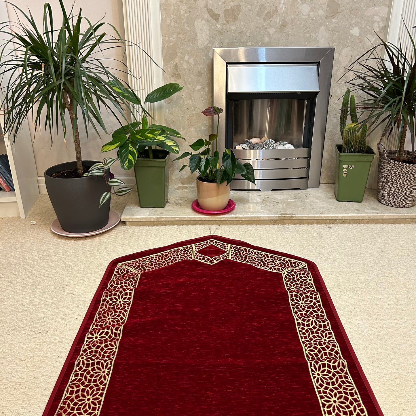 Couples Prayer Mats with Tasbih and Gift Packaging