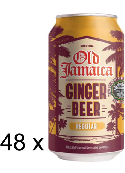 Old Jamaica Ginger Beer Carbonated Soft Drinks, 330ml - Free Shipping