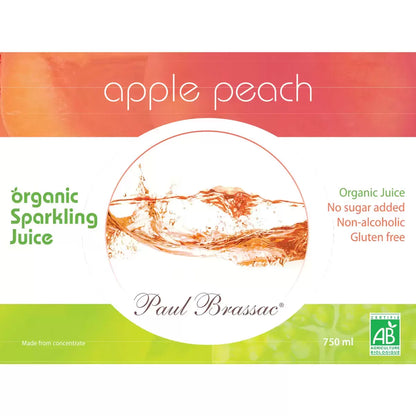 Paul Brassac Organic Sparkling Fruit Juice, 3x750ml
