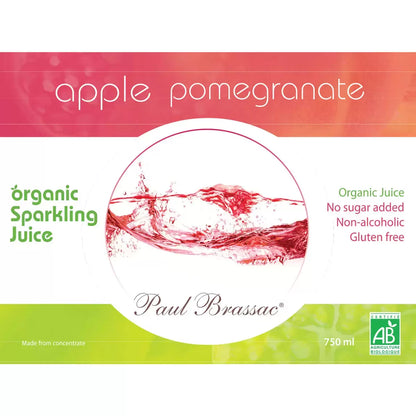 Paul Brassac Organic Sparkling Fruit Juice, 3x750ml