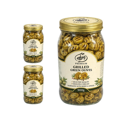 Alan Green Grilled Olives ( Yesil Izgara Zeytin) 900g