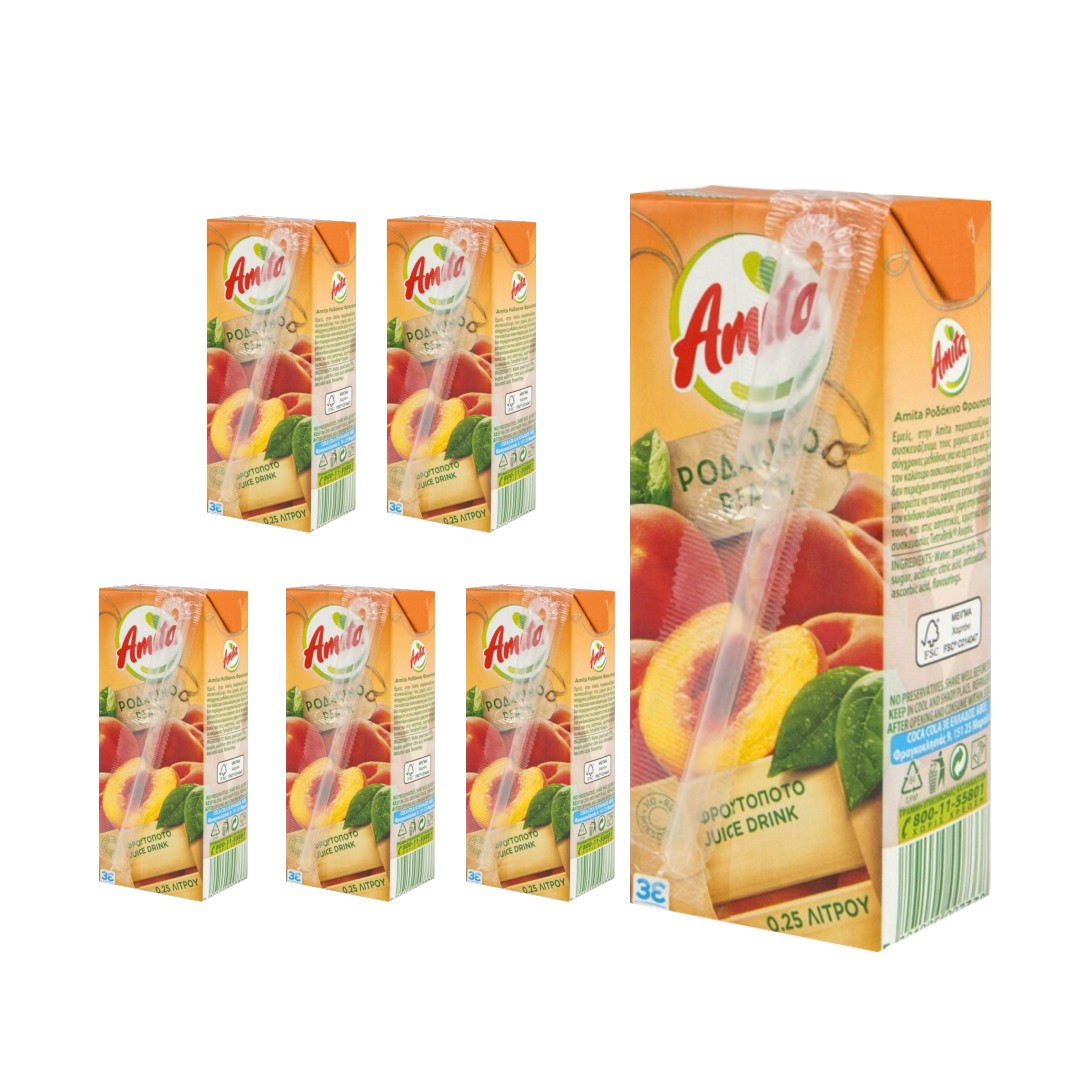 Amita Peach Fruit Juice, 250ml