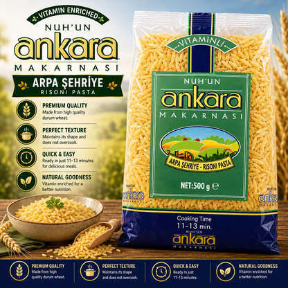 Ankara Makarnasi Risoni Pasta (Arpa Sehriye)  500g