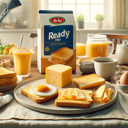 Arla Pro Mild Cheddar Cheese Slices 1kg - Vegetarian