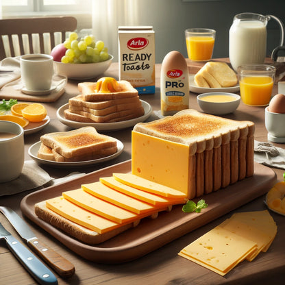 Arla Pro Mild Cheddar Cheese Slices 1kg - Vegetarian