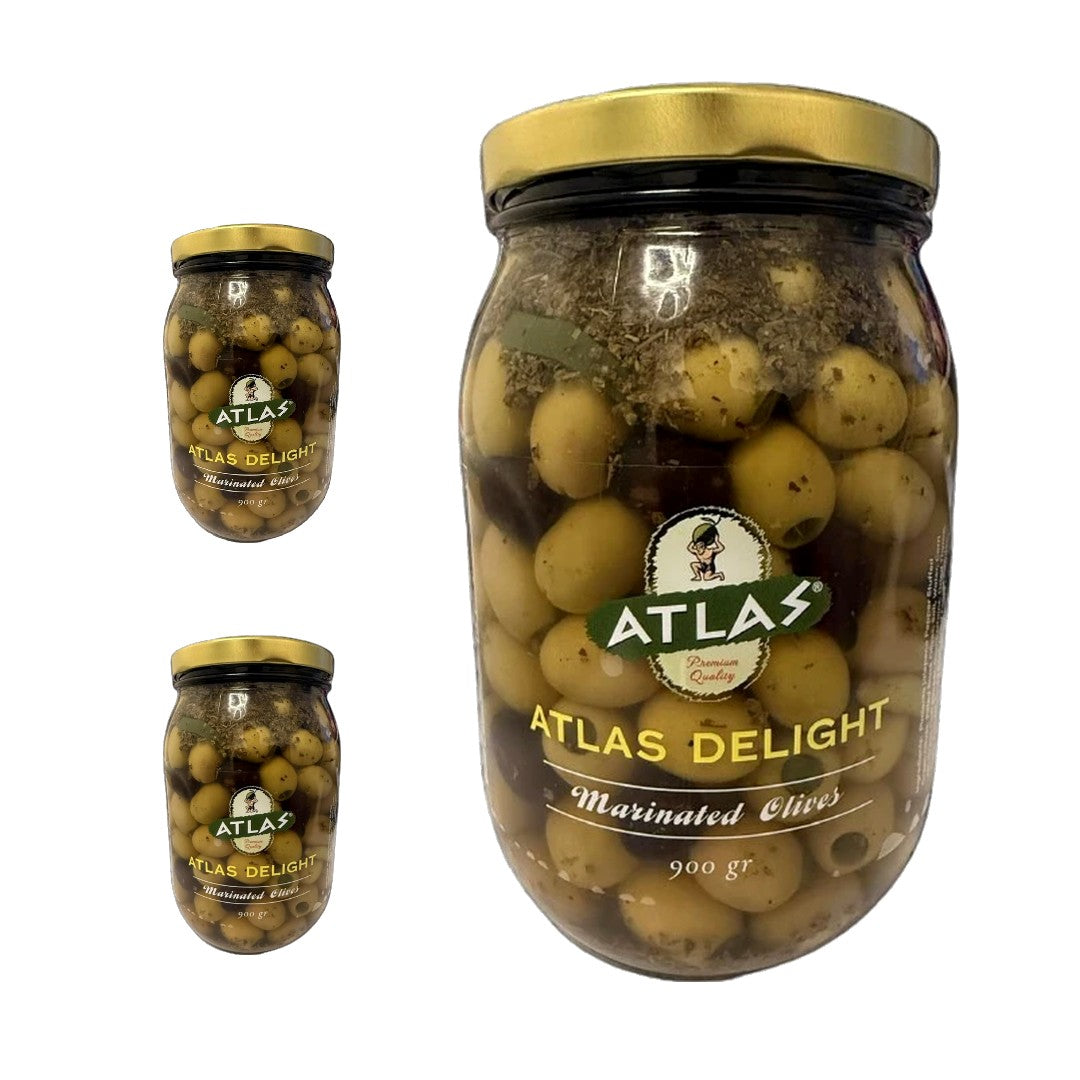 Atlas Green Olives Delight (Delight Yesil Zeytin) 900g