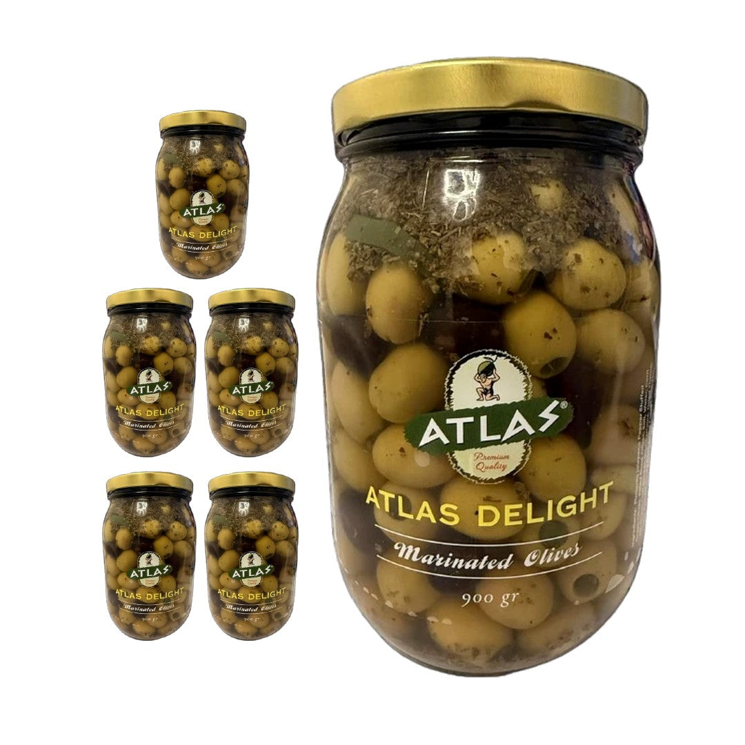 Atlas Green Olives Delight (Delight Yesil Zeytin) 900g
