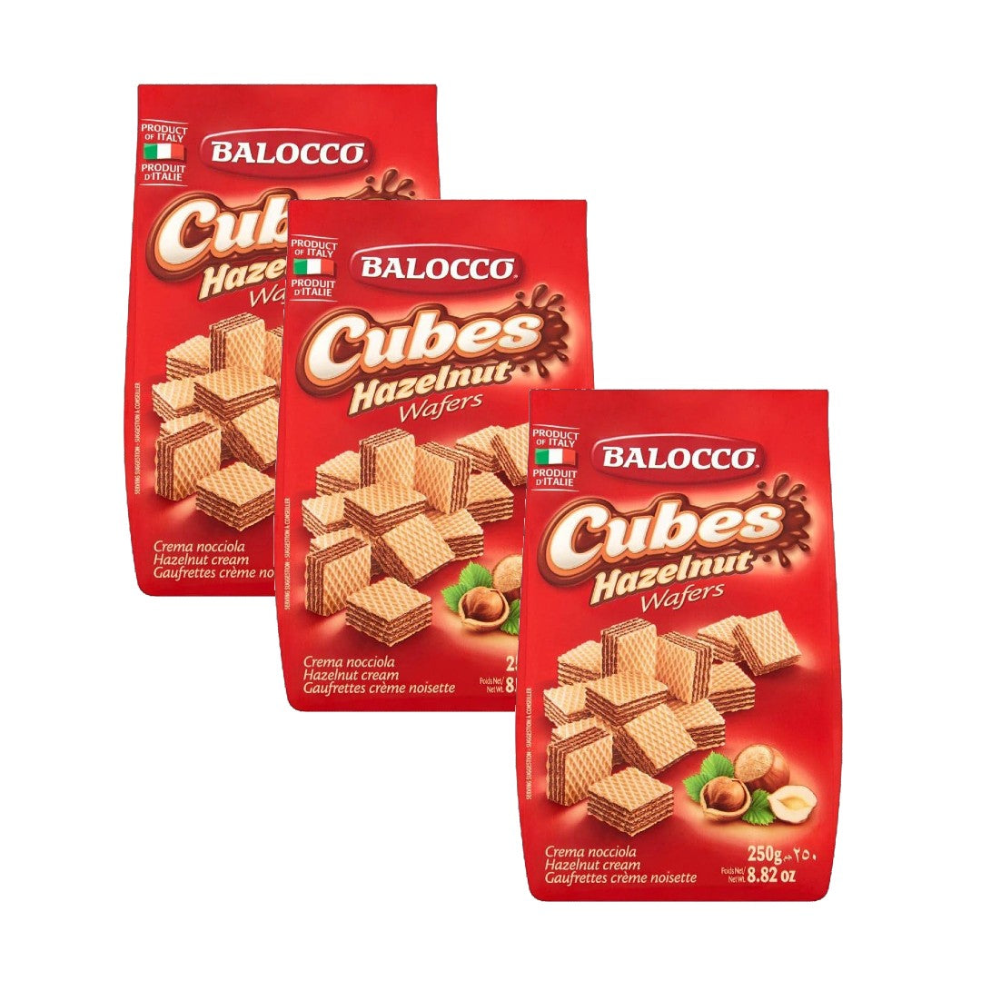 Balocco Hazelnut Wafer Cubes 250 g