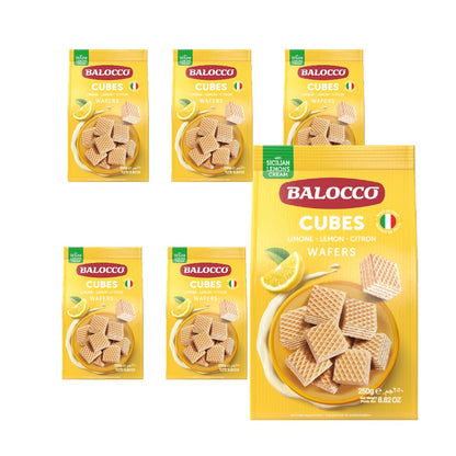 Balocco Wafers Lemon Cubes, 250g