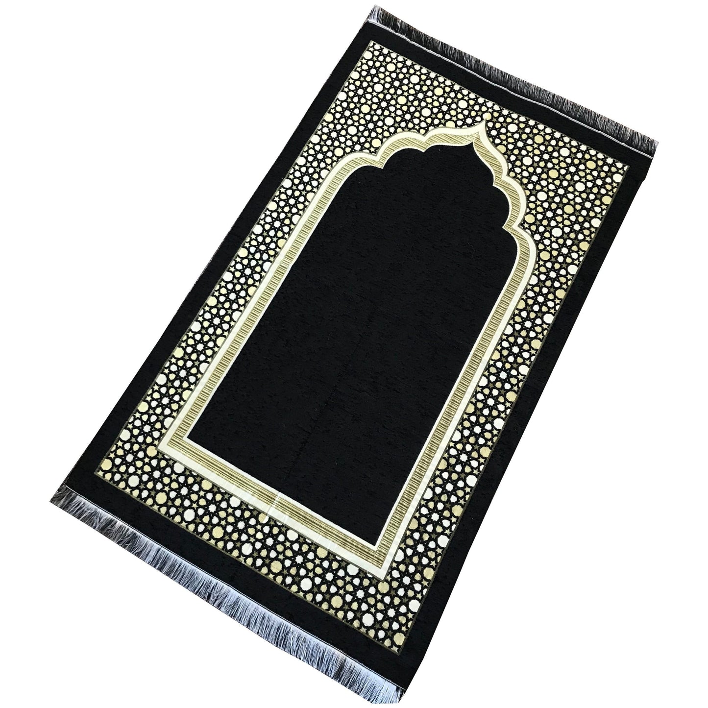 Gilded Taffeta Portable Ottoman Prayer Rug