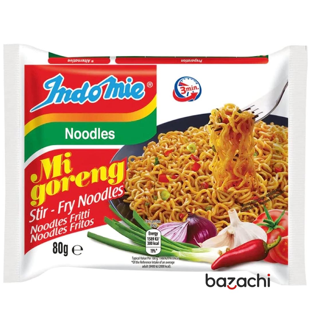 Nongshim Indo Mi Goreng Stir-Fry Noodles 80g - Halal & Vegan