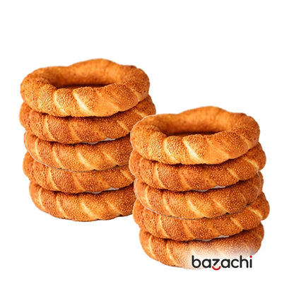 Istanbul Frozen Sesame Bagel (Sade Simit) 5 Pieces x 110gr