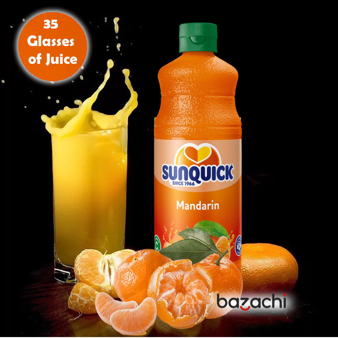 Sunquick Real Mandarin Fruit Concentrate Bottle, 700ml – bazachi