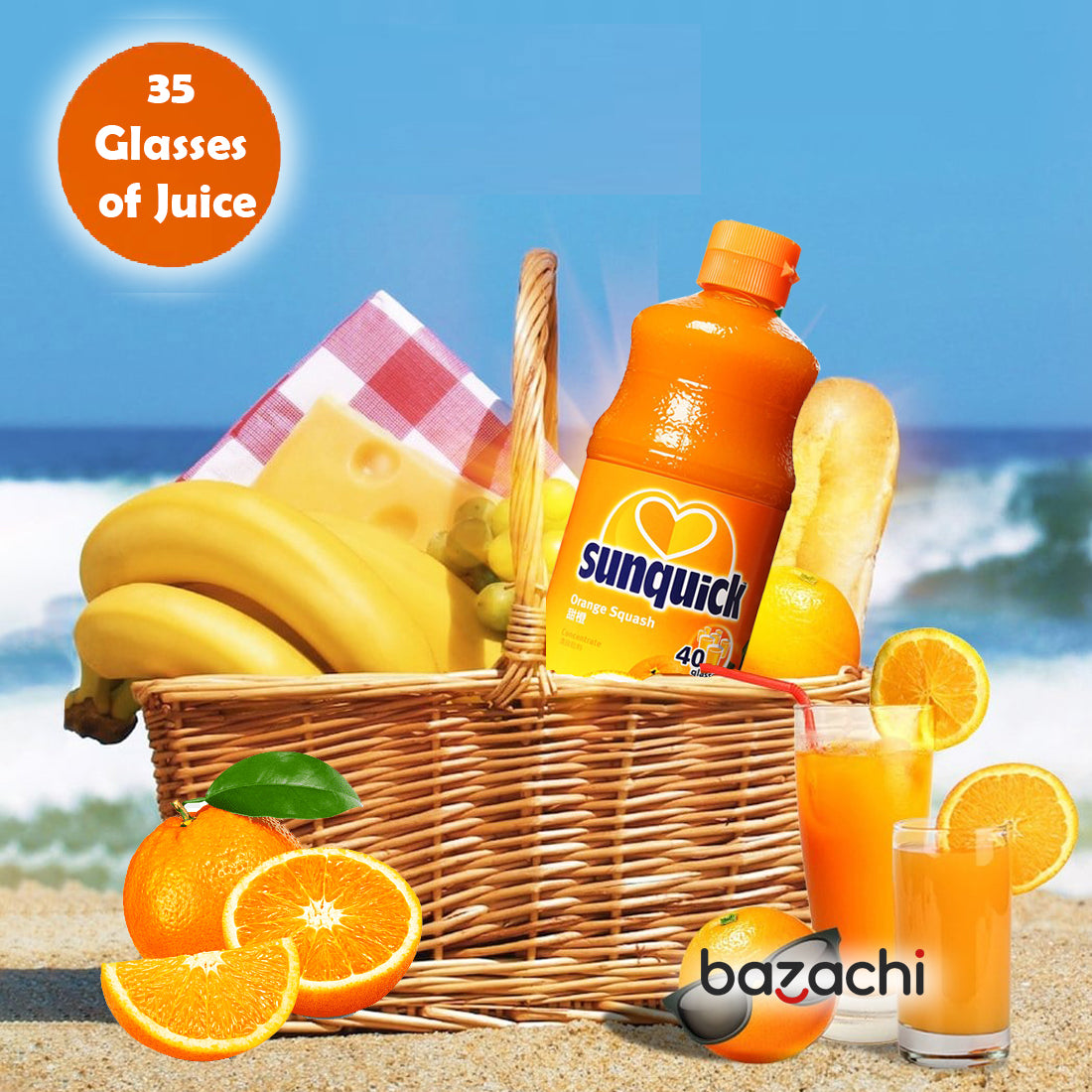 Sunquick Real Orange Fruit Concentrate Bottle 700ml – bazachi