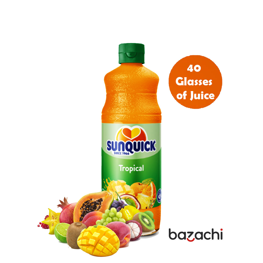 Sunquick Real Tropical Fruit Concentrate Bottle, 700ml – bazachi