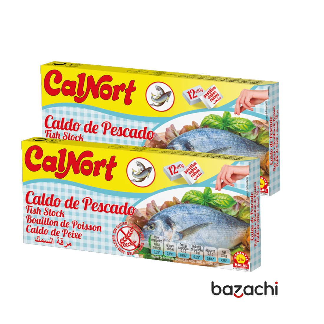 Calnort Bouillon Cubes 12 Cubes - Fish