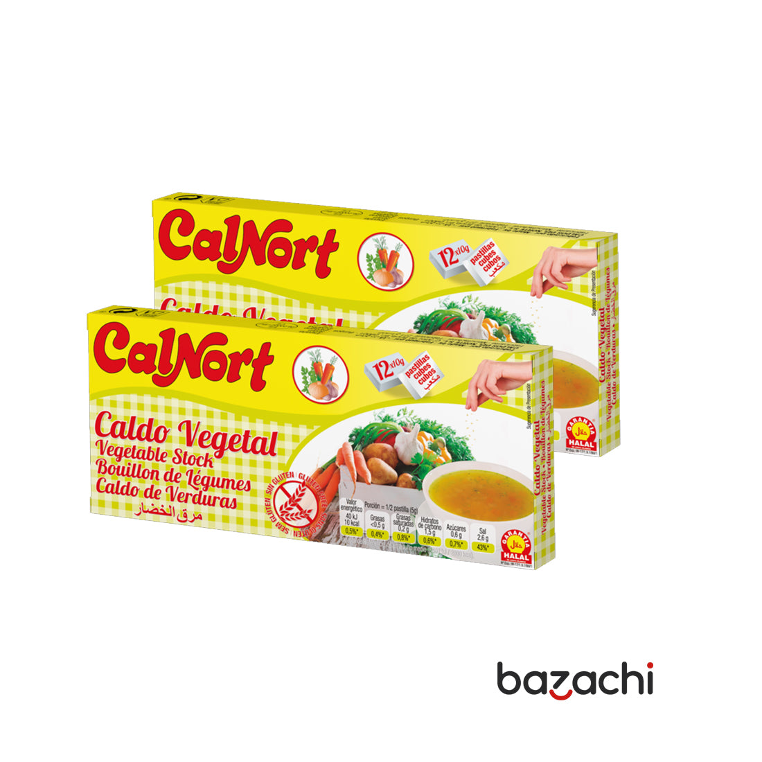 Calnort Bouillon Cubes 12 Cubes - Vegetable