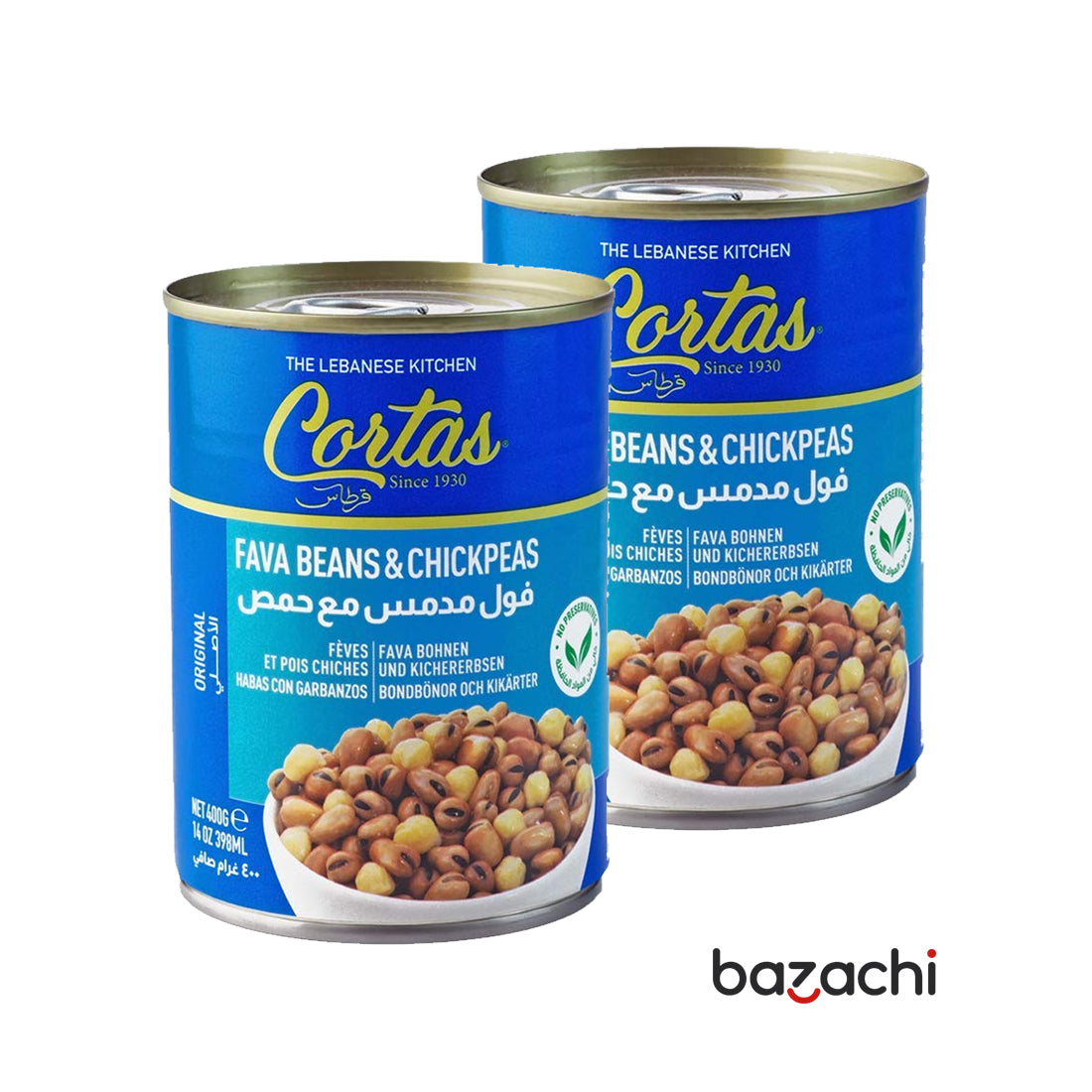 Cortas Fava Lebanon Beans & Chick Peas 400g