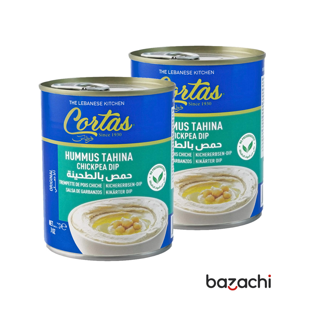 Cortas Hummus Tahina Chick Pea Dip 400g -Reasy to Eat