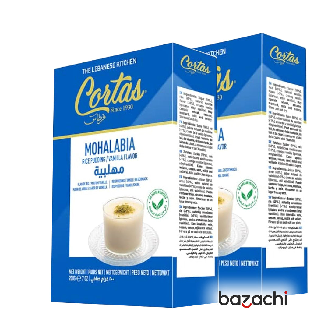 Cortas Mohalabia Rice Pudding - Vanilla Flavor 200g