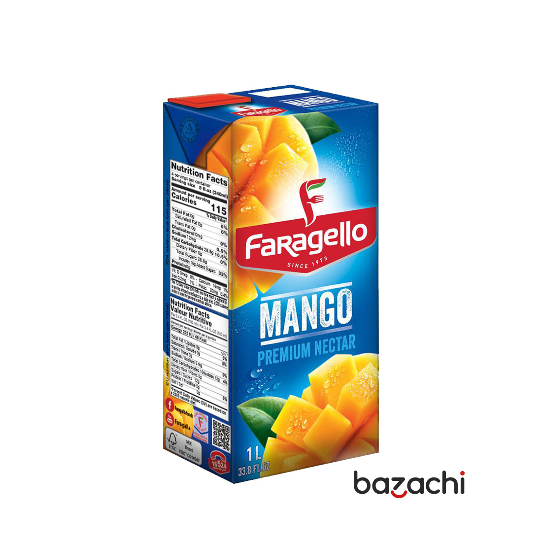 Faragello Mango Nectar Premium Juice(1L)