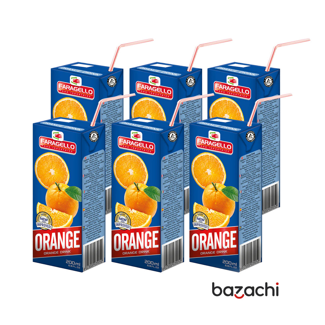 Faragello Orange Boisson Premium Fruit Juice(200ml)