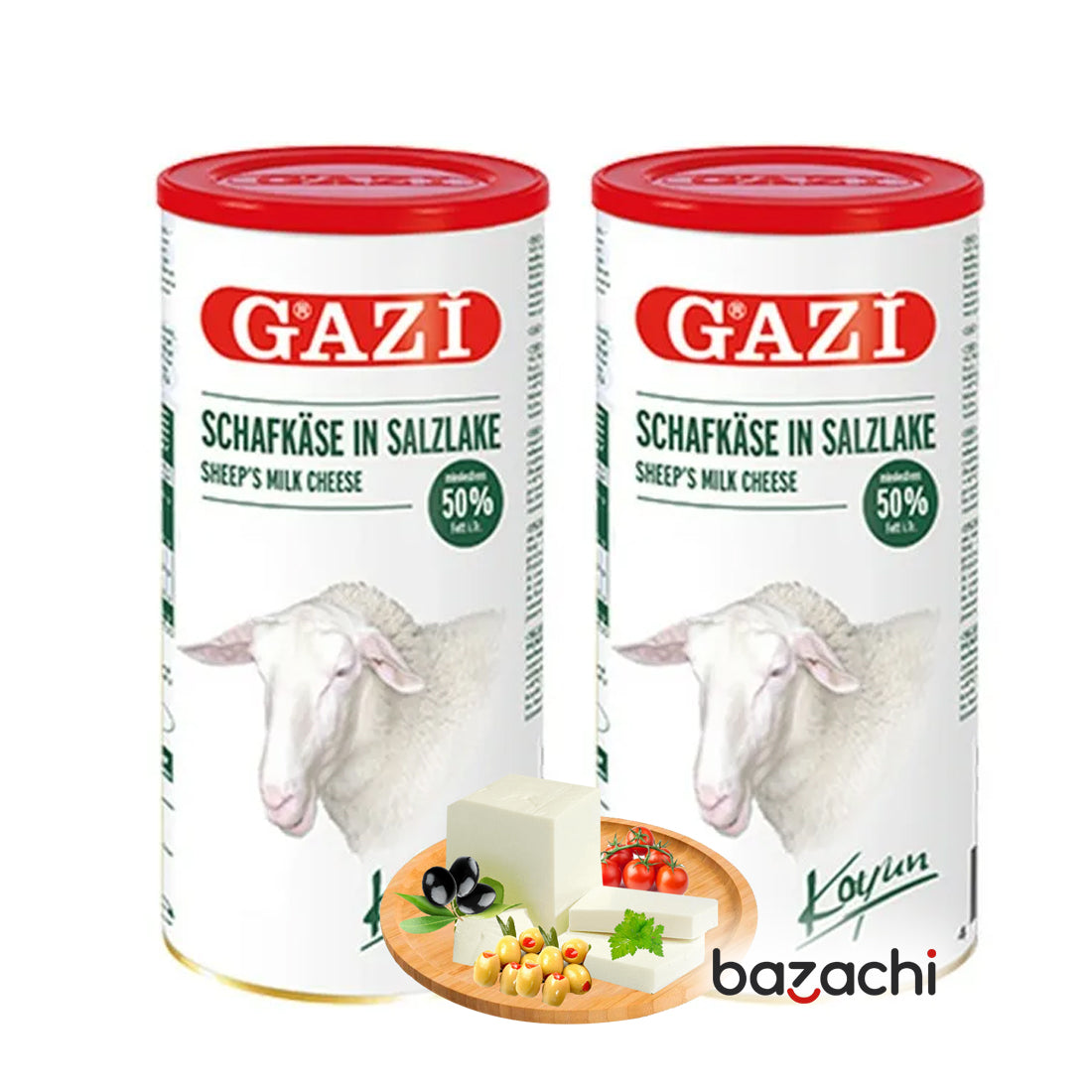 Gazi Sheep Milk Cheese 50% ( Koyun Peyniri ), 1500g