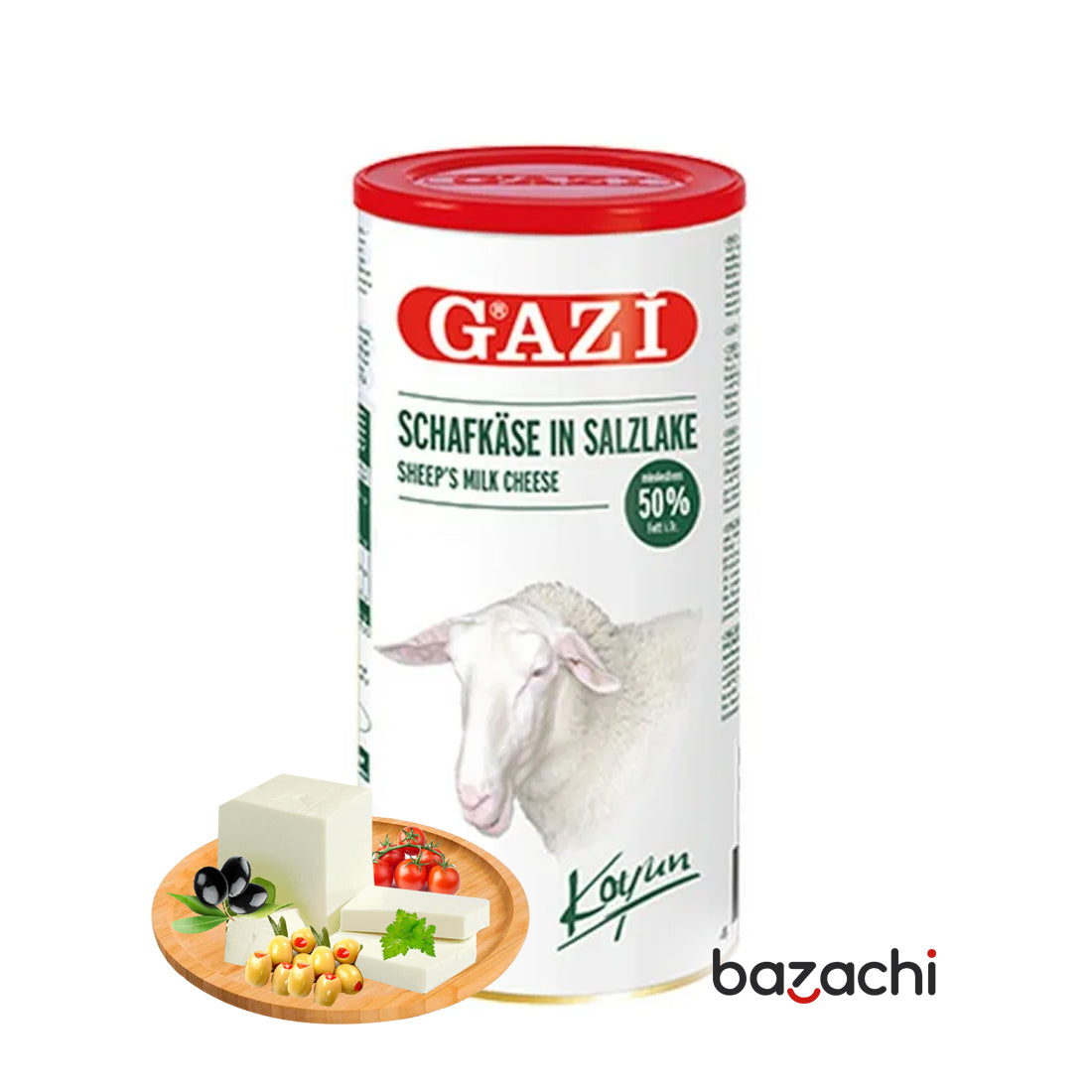 Gazi Sheep Milk Cheese 50% ( Koyun Peyniri ), 1500g